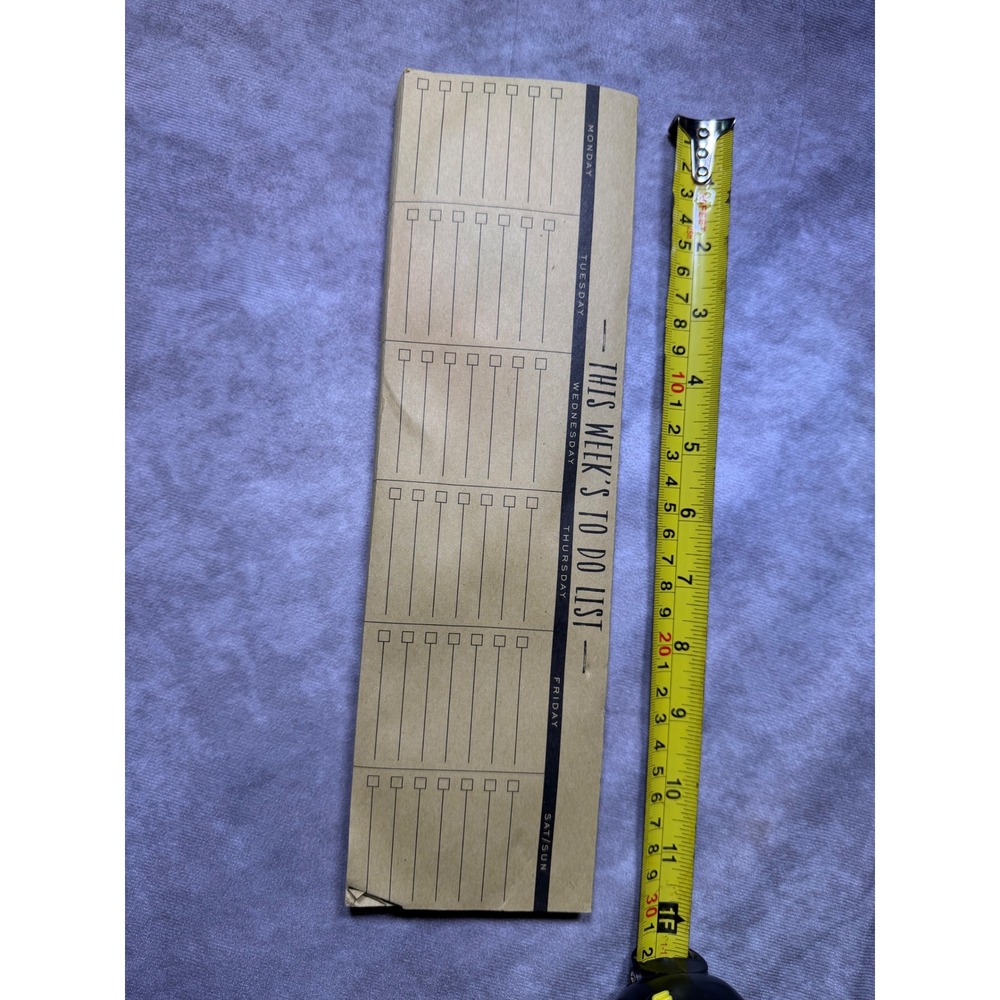 Roobee by Mara-Mi This Weeks To Do List Notepad Kraft Paper 60 Sheets 12x3.5in